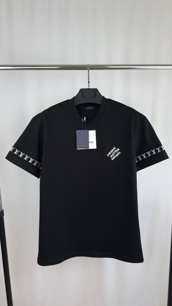 Louis Vuitton Monogram LV Sleeves T-Shirt Mens in 2 Colors Best Sale UK Reps AAA Quality