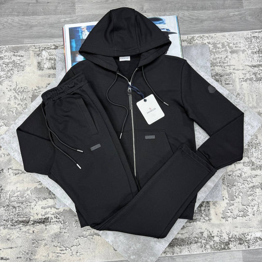 Moncler Black Badge Zip Up Tracksuits Mens in 2 Colors Best Sale UK Reps AAA Quality