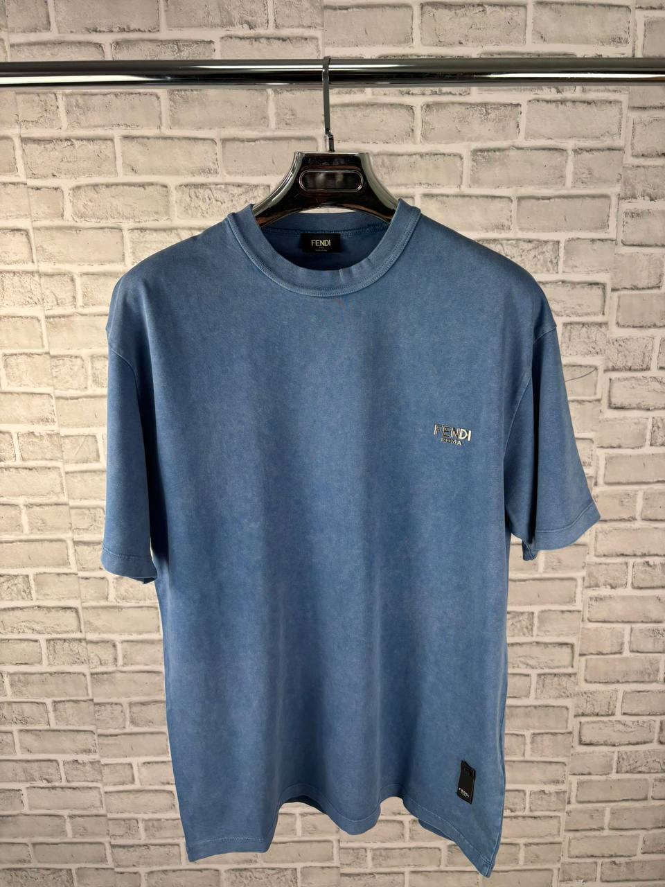Fendi Embroidered Logo Crew Neck T-Shirts Mens in Multiple Colors UK Reps AAA Quality