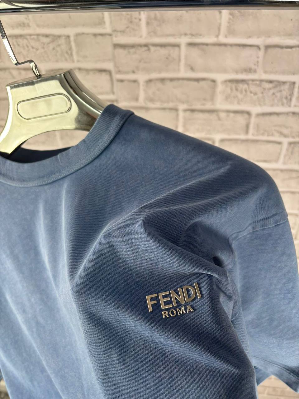 Fendi Embroidered Logo Crew Neck T-Shirts Mens in Multiple Colors UK Reps AAA Quality