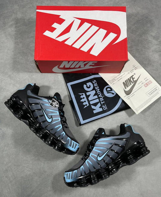 Nike Shox TL Black Celestine Blue Mens Trainers Best Sale UK Reps AAA Quality