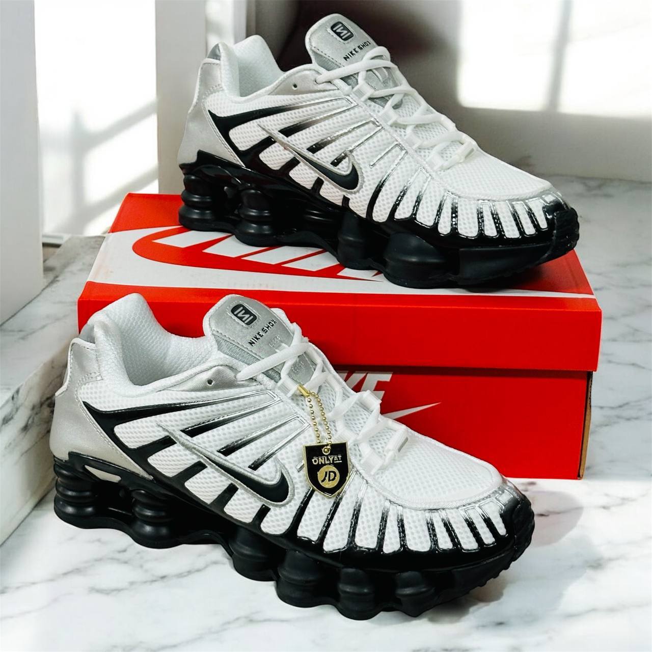 Nike Shox TL Metallic Silver Black Mens Trainers Best Sale UK Reps AAA Quality