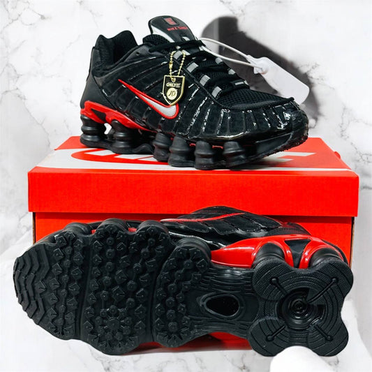 Nike Shox TL Black/ Red Mens Trainers Best Sale UK Reps AAA Quality