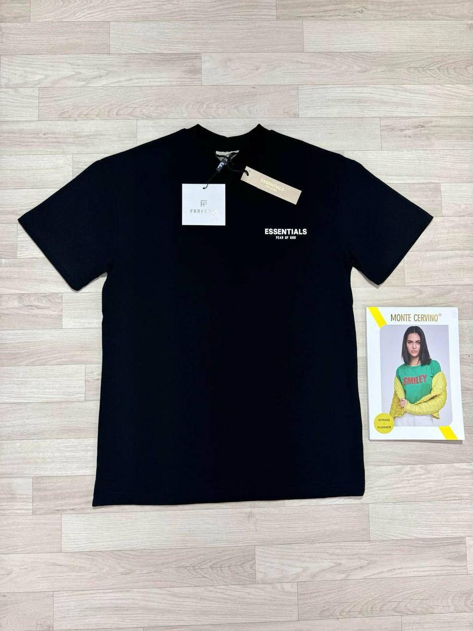 Essentials Fear of God Light Oatmeal Short Sleeve T-Shirts Mens in Multiple Colors Best Sale UK Reps AAA Quality