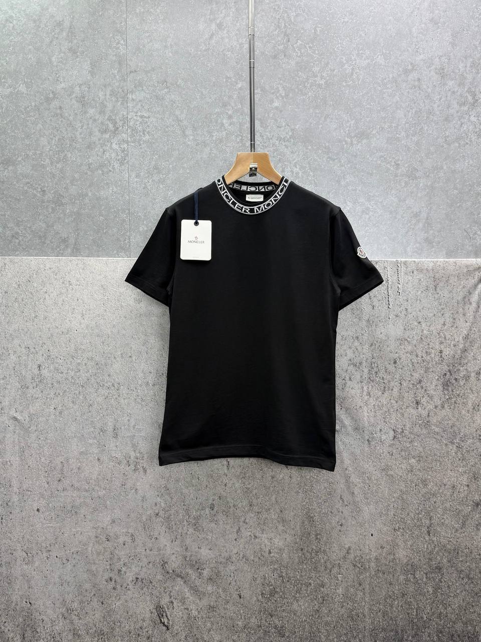Moncler Logo-Collar T-Shirts Mens in 2 Colors Best Sale UK Reps AAA Quality