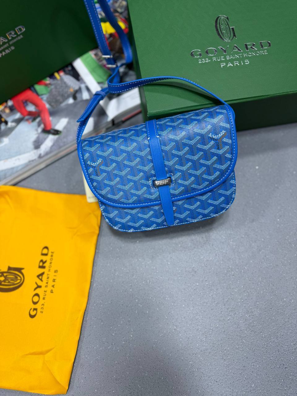 Goyard Belvedere Urbain Messenger Bag Premium Leather Crossbody Womens Bag in 2 Colors UK Reps AAA Quality