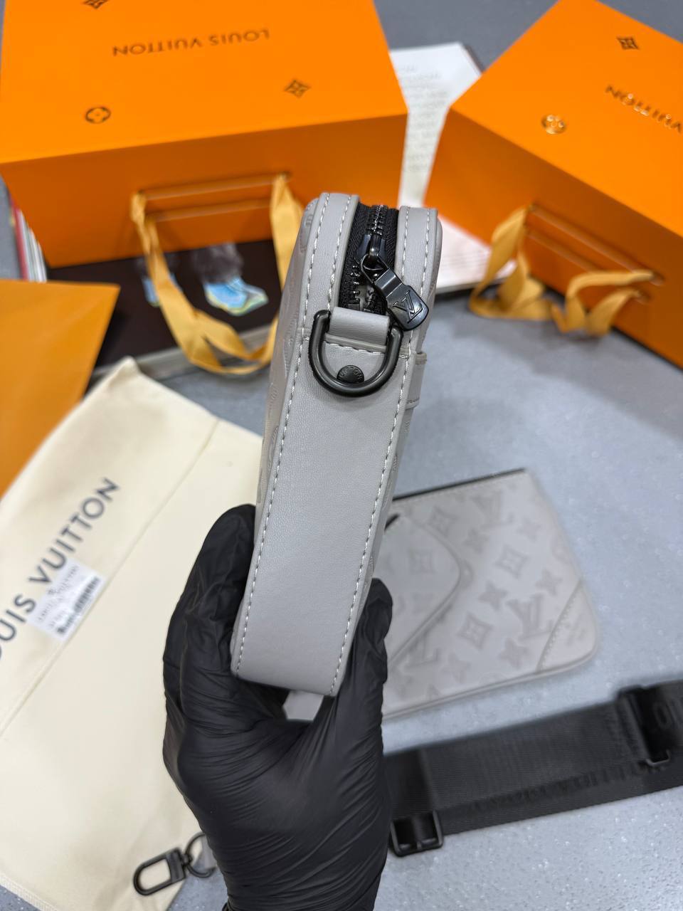 Louis Vuitton LV Monogram Shadow Trio Messenger Bag For Men in 2 Colors UK Reps AAA Quality