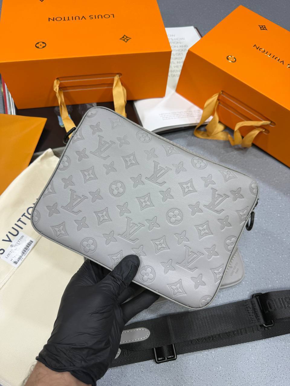Louis Vuitton LV Monogram Shadow Trio Messenger Bag For Men in 2 Colors UK Reps AAA Quality