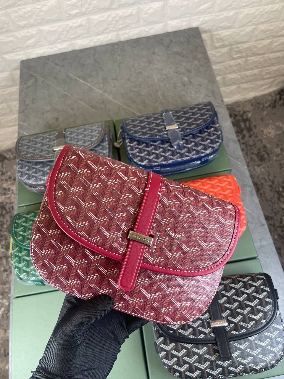 Goyard Belvedere Urbain Messenger Bag Premium Leather Crossbody Mens Bag in Multiple Colors UK Reps AAA Quality