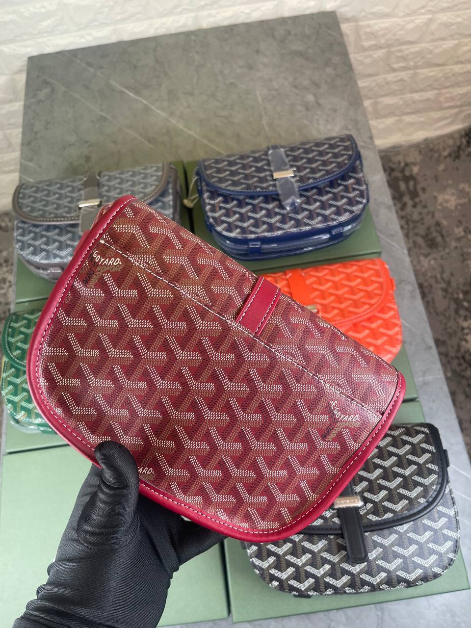 Goyard Belvedere Urbain Messenger Bag Premium Leather Crossbody Mens Bag in Multiple Colors UK Reps AAA Quality