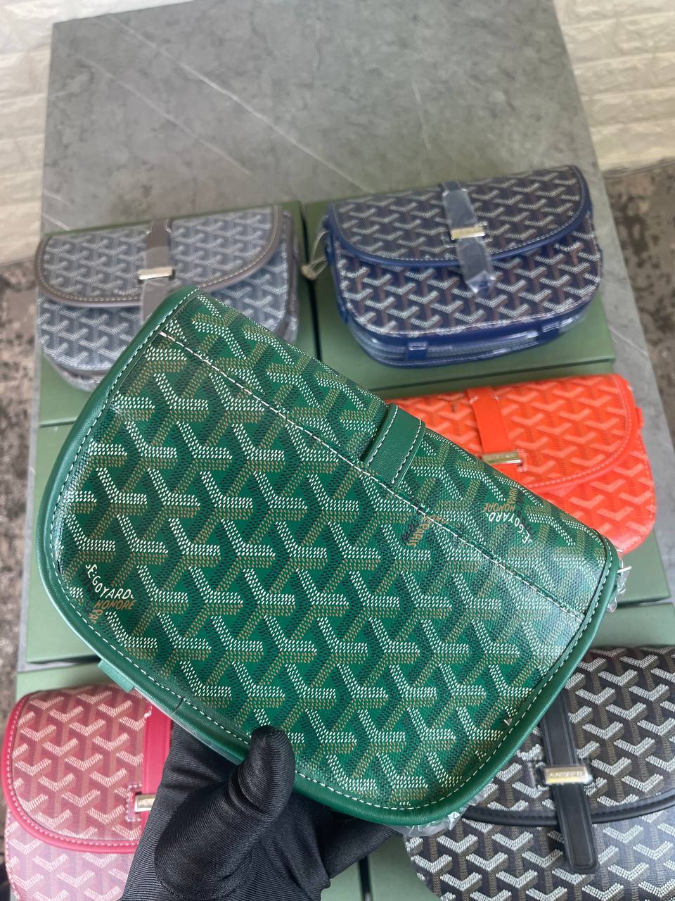 Goyard Belvedere Urbain Messenger Bag Premium Leather Crossbody Mens Bag in Multiple Colors UK Reps AAA Quality