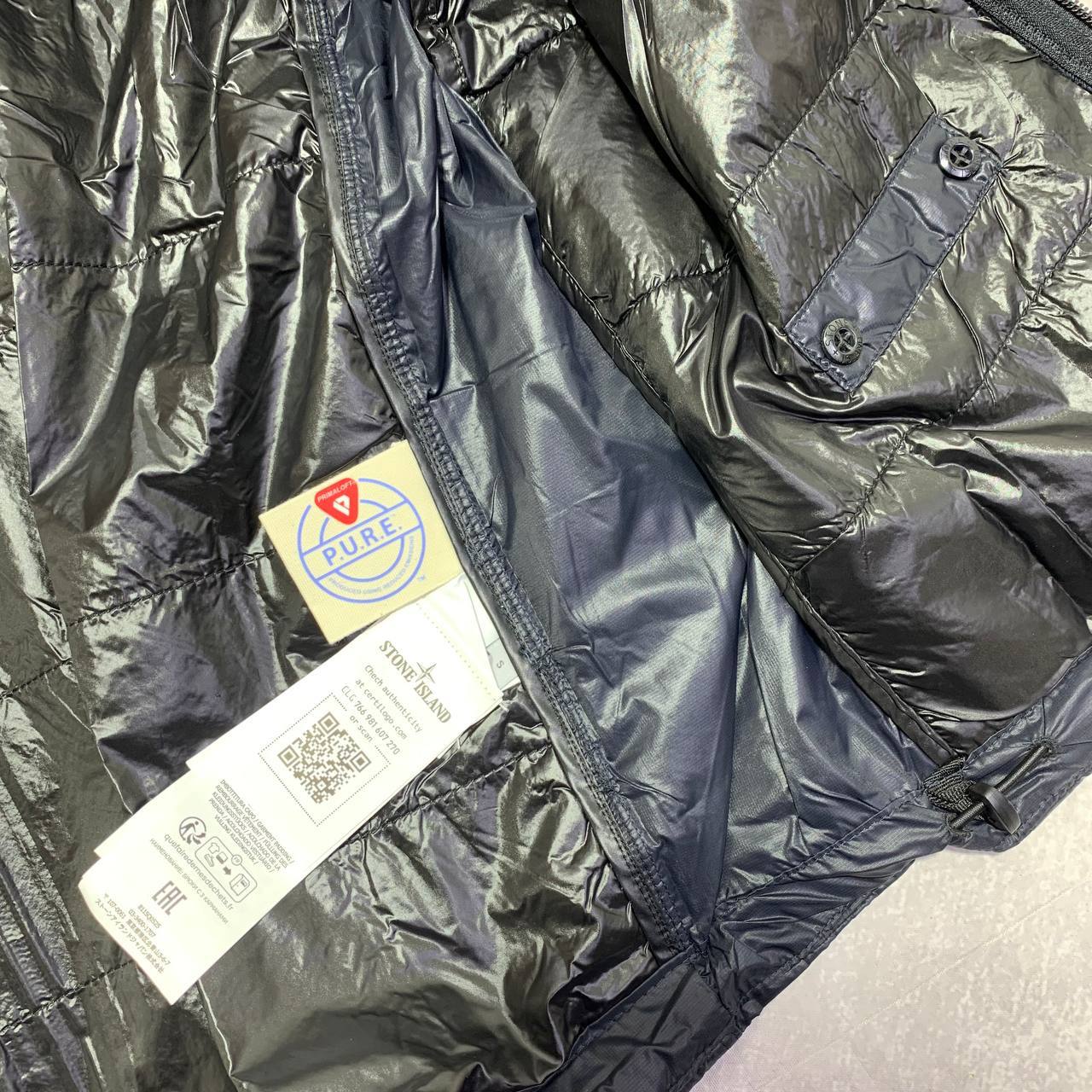 Stone Island Packable Pertex Quantum Flock Jacket Mens in Navy Colors Best Sale UK Reps AAA Quality