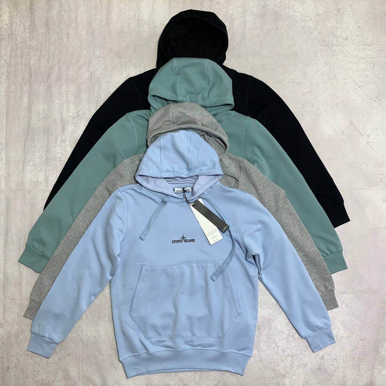 Stone Island On Front Embroidered Logo Mens Hoodie in Multiple Colors Best Sale UK Reps AAA Quality