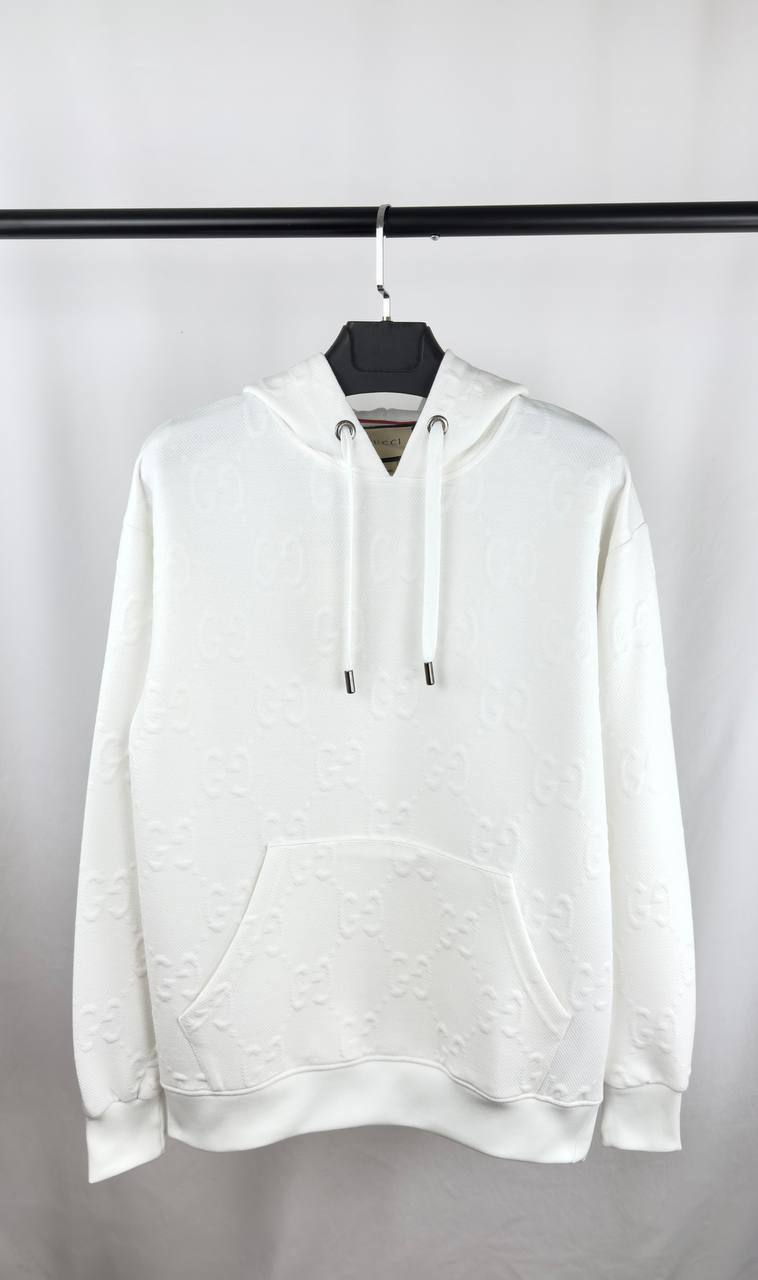 Gucci Oblique Relaxed-Fit GG Hoodie Mens in 2 Colors Best Sale UK Reps AAA Quality