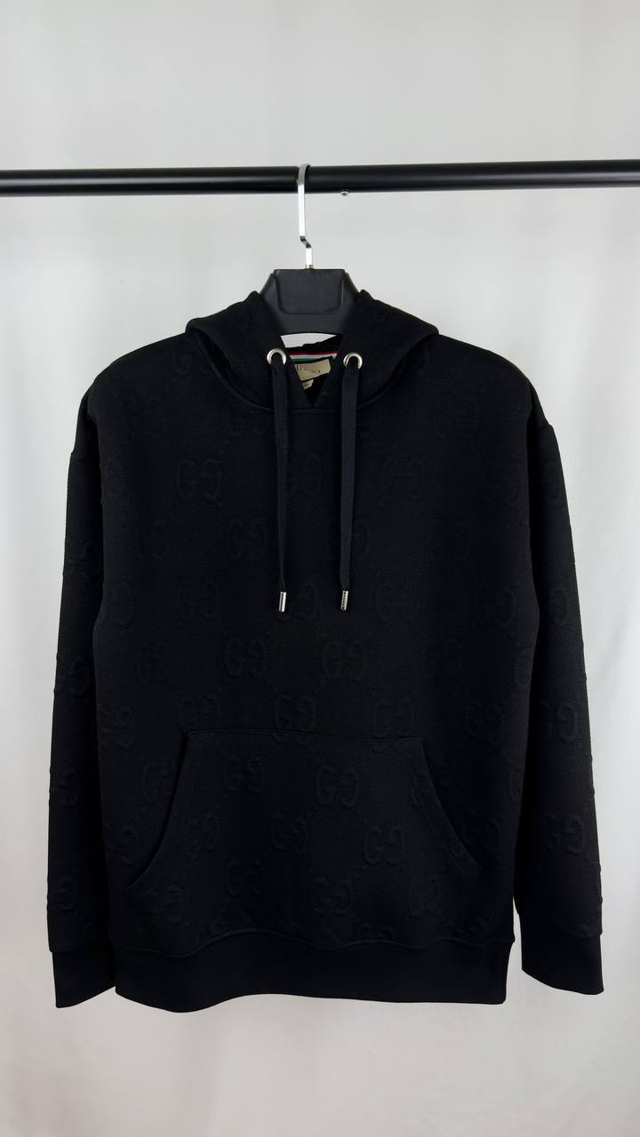 Gucci Oblique Relaxed-Fit GG Hoodie Mens in 2 Colors Best Sale UK Reps AAA Quality