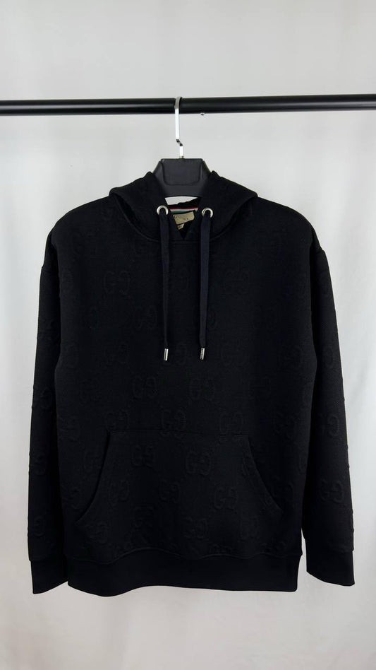 Gucci Oblique Relaxed-Fit GG Hoodie Mens in 2 Colors Best Sale UK Reps AAA Quality