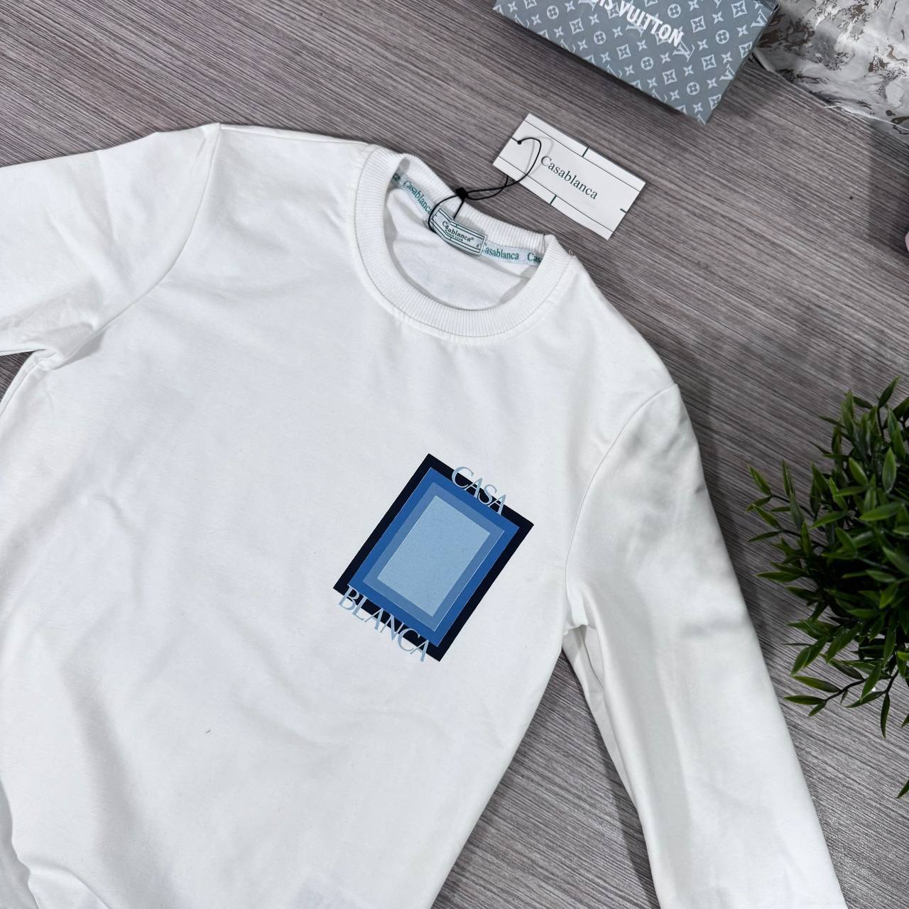 Casablanca Logo Degrade Screen Printed Jumpers in 2 Colors Mens Best Sale UK Reps AAA Quality