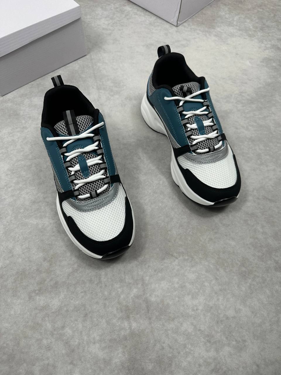 Dior B22 Homme Sport Shoes Blue Deep Green Mens Sneakers UK Reps AAA Quality