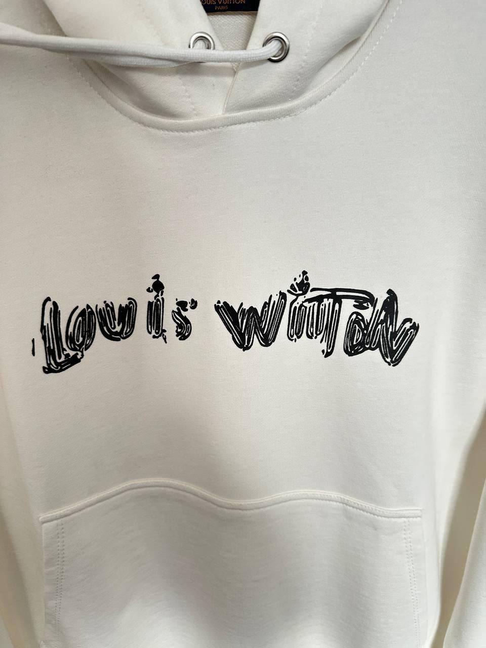 Louis Vuitton LV Graffiti Hoodie Men's in 2 Colors UK Reps AAA Quality