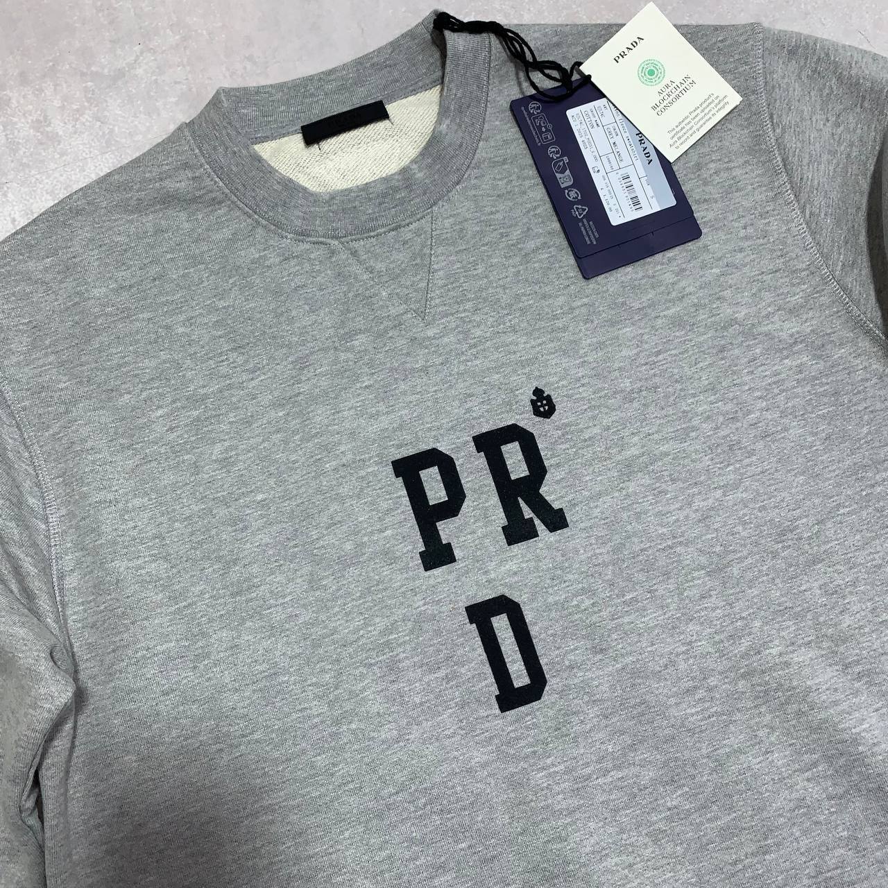 Prada Logo-Embroidered Mens Jumpers in 2 Colors Best Sale UK Reps AAA Quality