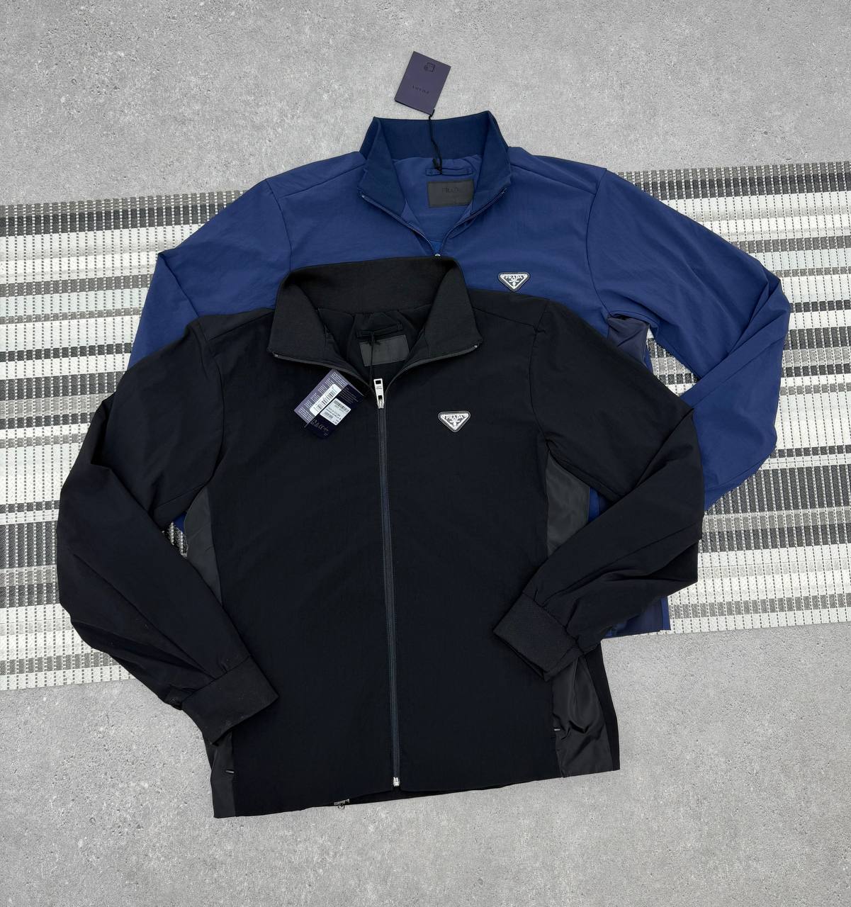 Prada Stretch Technical Fabric Jacket Mens in 2 Colors Best Sale UK Reps AAA Quality