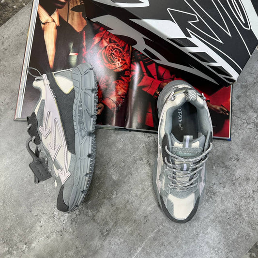 Off-White Men's (BRB) Grey Melange Sneakers UK Reps Superclone Quality