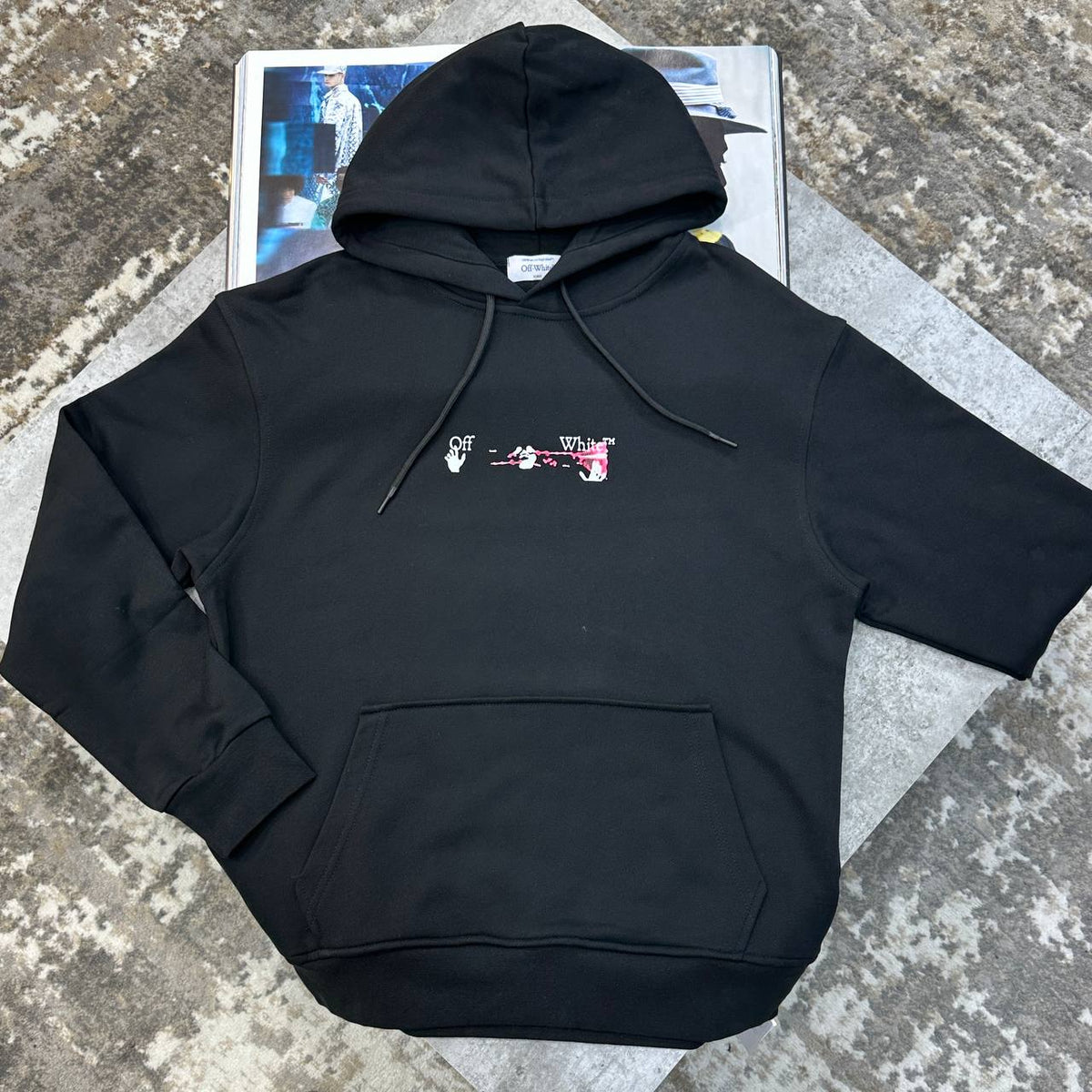 Off White Acrylic Arrows Hoodie Mens UK Reps Premium Quality