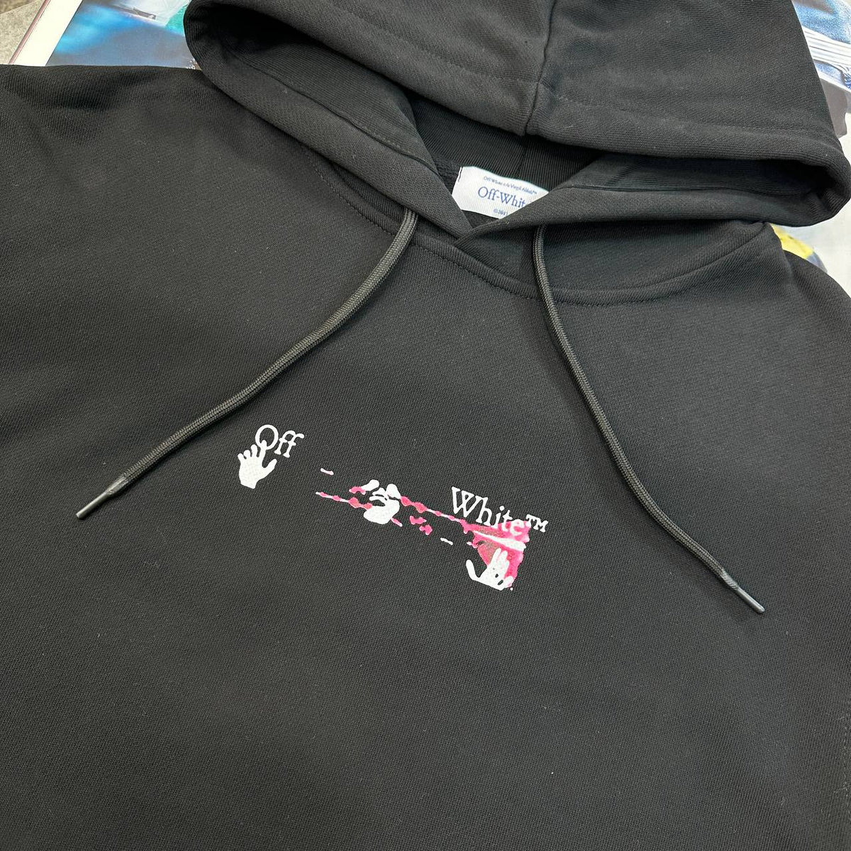 Off White Acrylic Arrows Hoodie Mens UK Reps Premium Quality