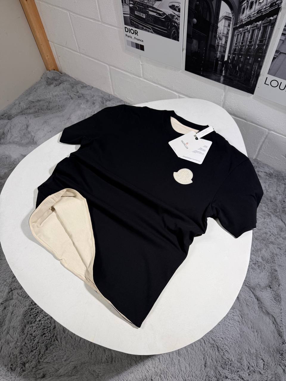 Moncler Logo Reversible T-Shirt Mens in 2 Colors Best Sale UK Reps AAA Quality