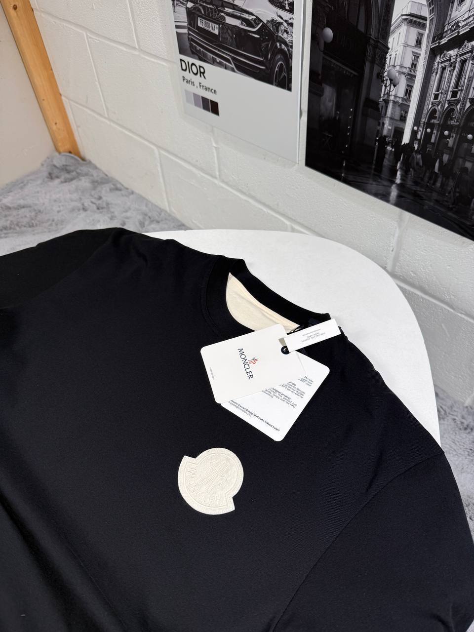 Moncler Logo Reversible T-Shirt Mens in 2 Colors Best Sale UK Reps AAA Quality