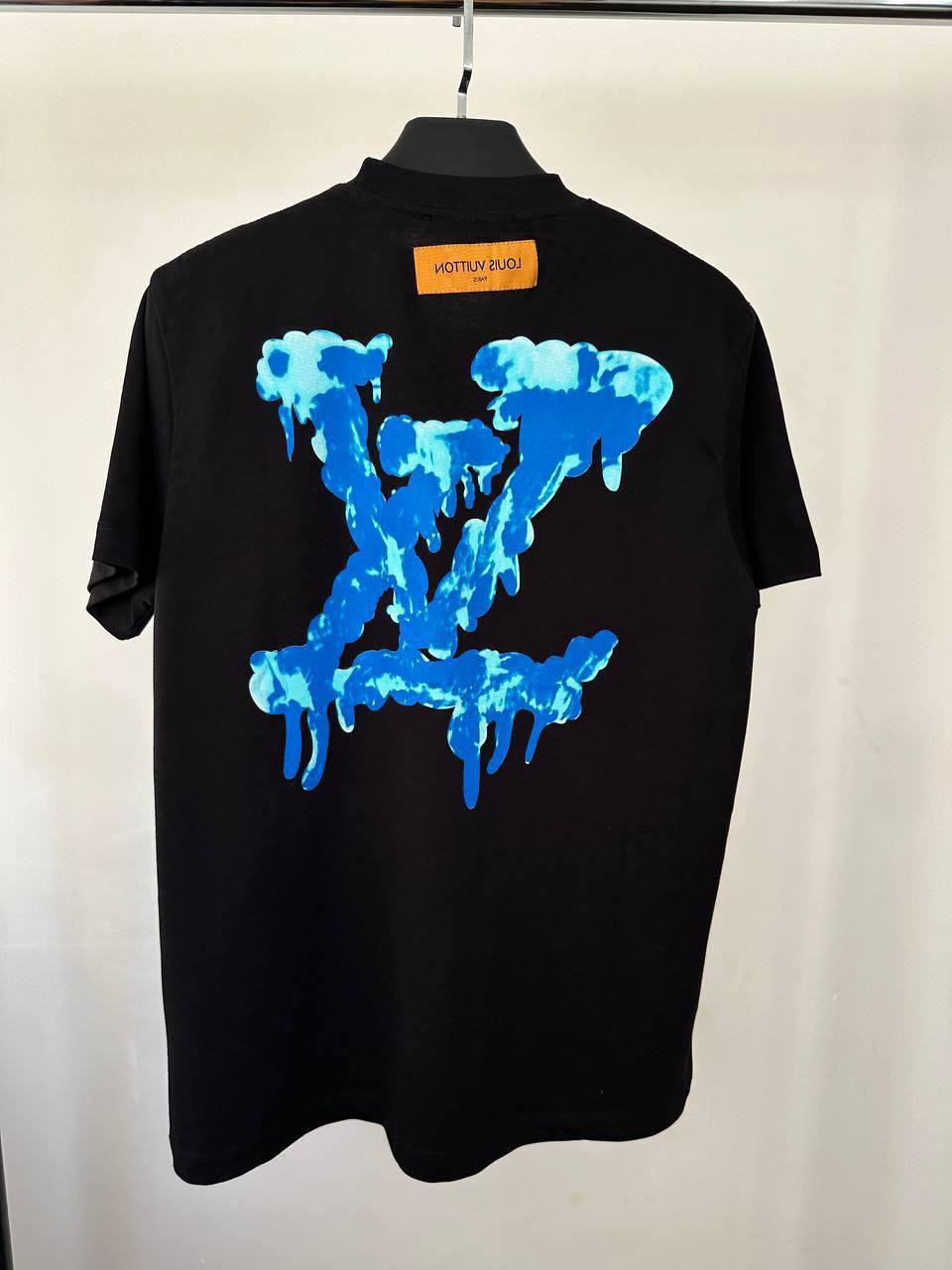 Louis Vuitton Acrylic Logo T-Shirt Mens in 2 Colors Best Sale UK Reps AAA Quality