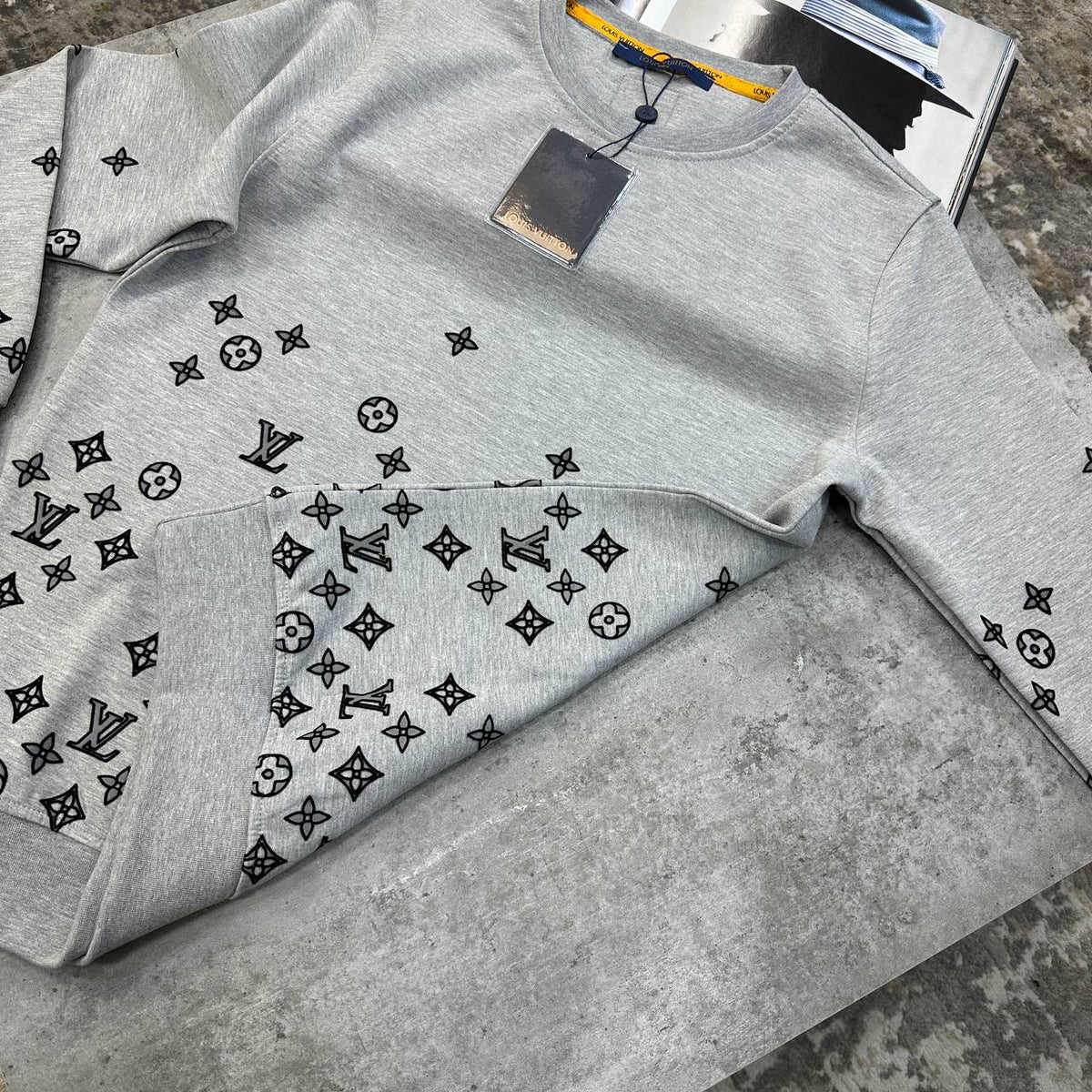 Louis Vuitton Monogram Gradient Crewneck Jumper UK Reps Superclone Quality