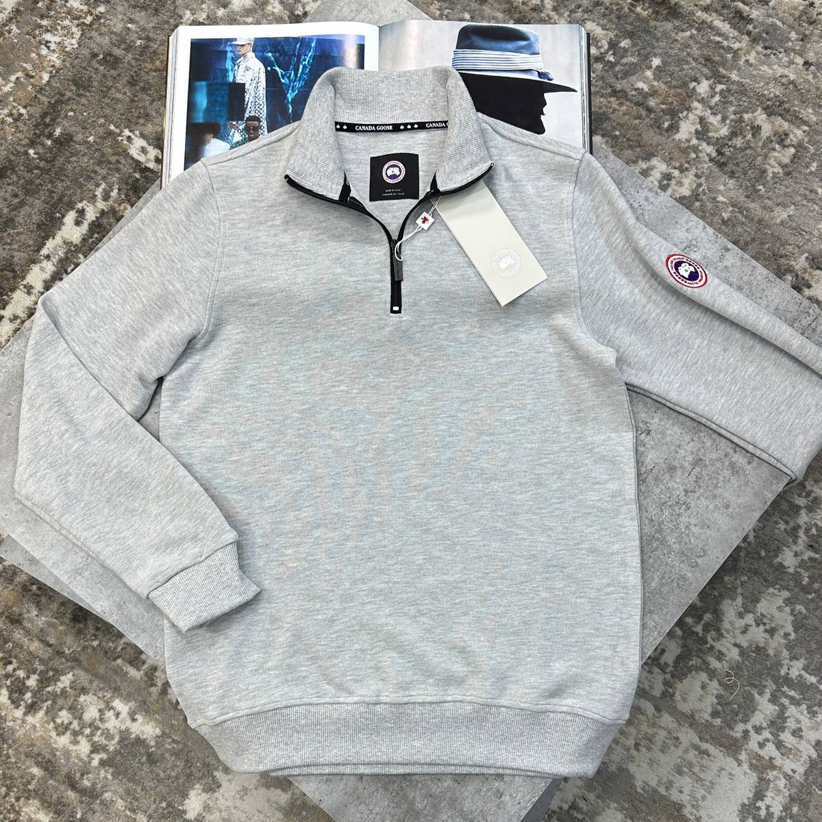 Canada Goose Quarter-Zip Sweatshirt UK Reps AAA Quality