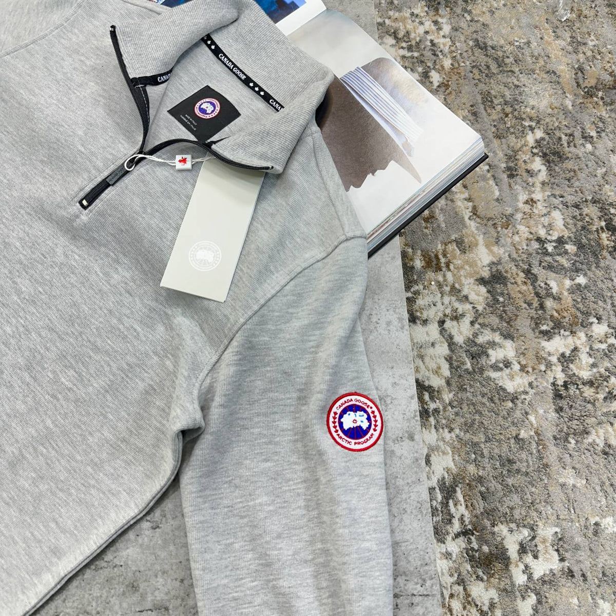 Canada Goose Quarter-Zip Sweatshirt UK Reps AAA Quality