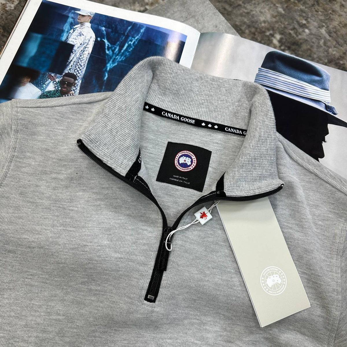Canada Goose Quarter-Zip Sweatshirt UK Reps AAA Quality