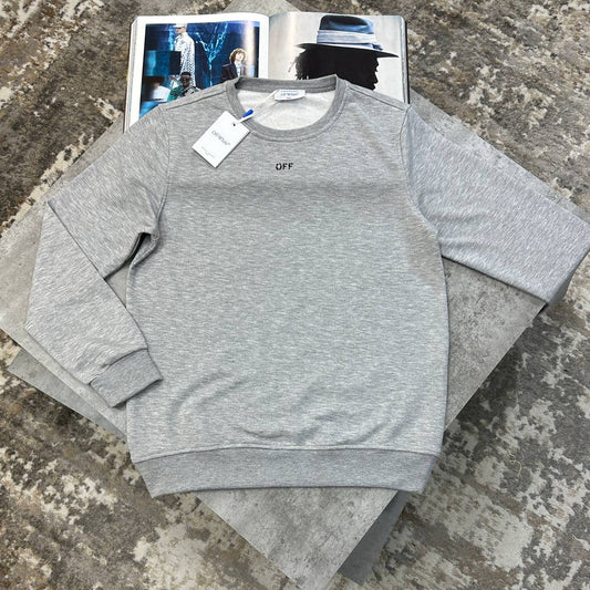 Off-White Paint Arrows Jumper Grey Mens UK Reps Superclone Quality