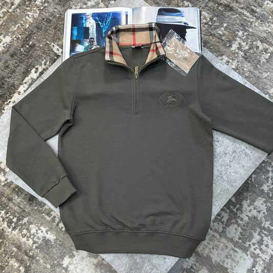 Burberry Check Collar Sweatshirt UK Reps Superclone Quality
