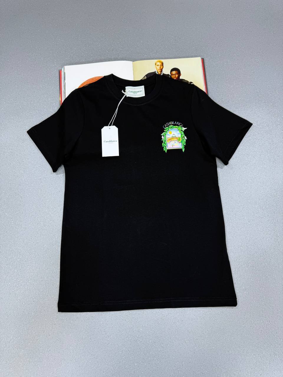 Casablanca Arch Leaf Frame Tee Mens in Multiple Colors T-Shirts Best Sale UK Reps AAA Quality