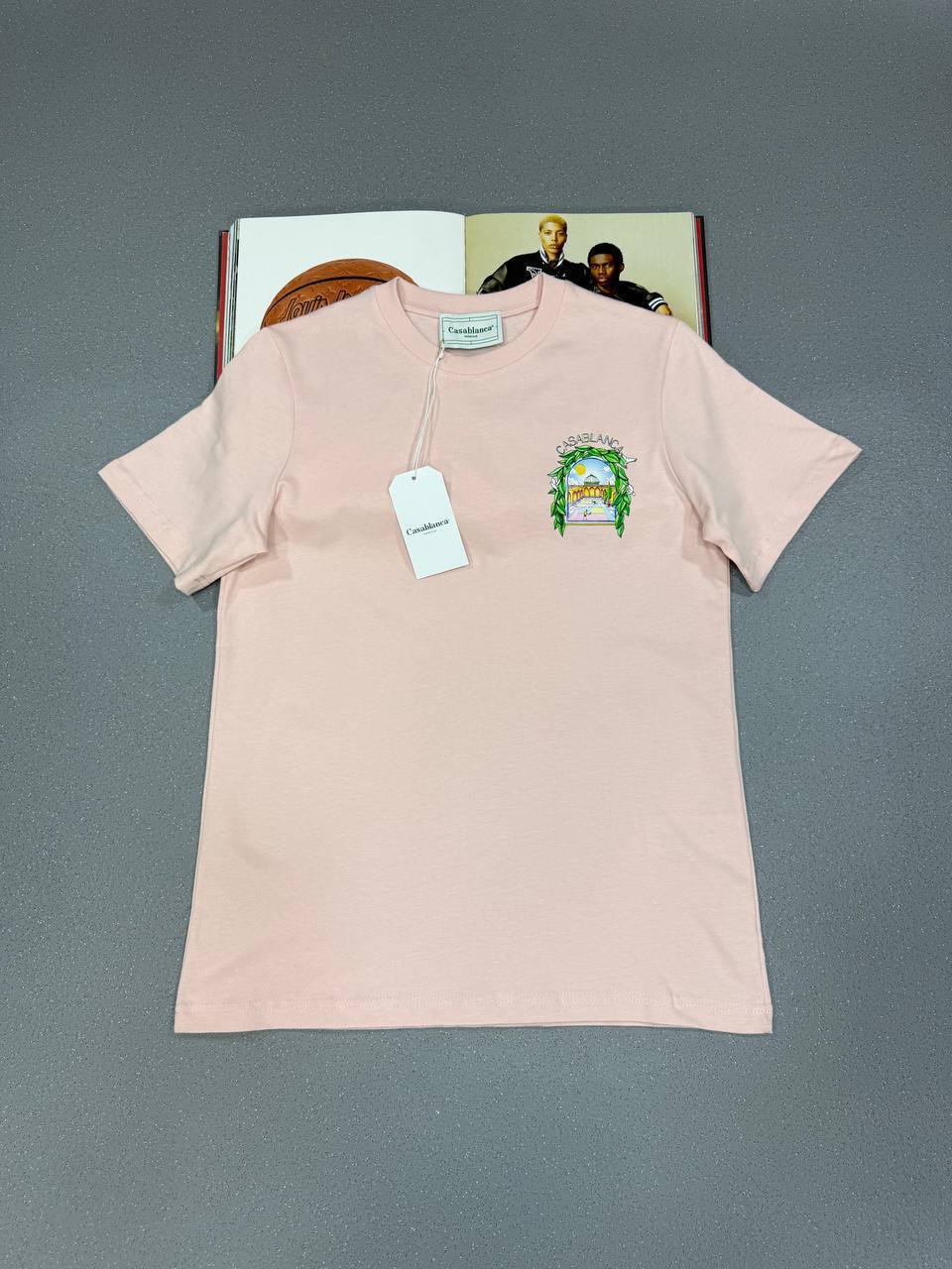 Casablanca Arch Leaf Frame Tee Mens in Multiple Colors T-Shirts Best Sale UK Reps AAA Quality