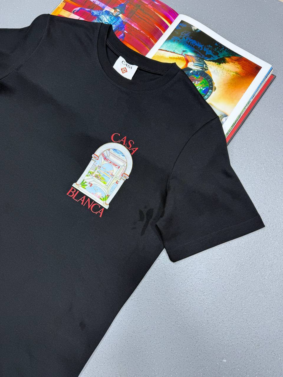 Casablanca Le Passage Printed Tee Mens T-Shirts in 2 Colors UK Reps AAA Quality