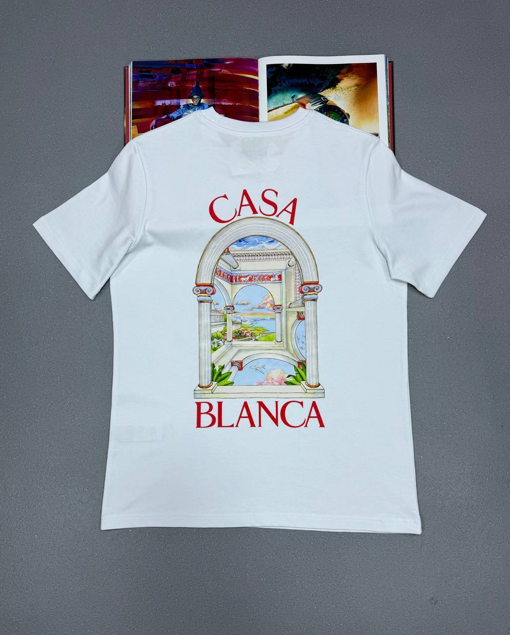 Casablanca Le Passage Printed Tee Mens T-Shirts in 2 Colors UK Reps AAA Quality