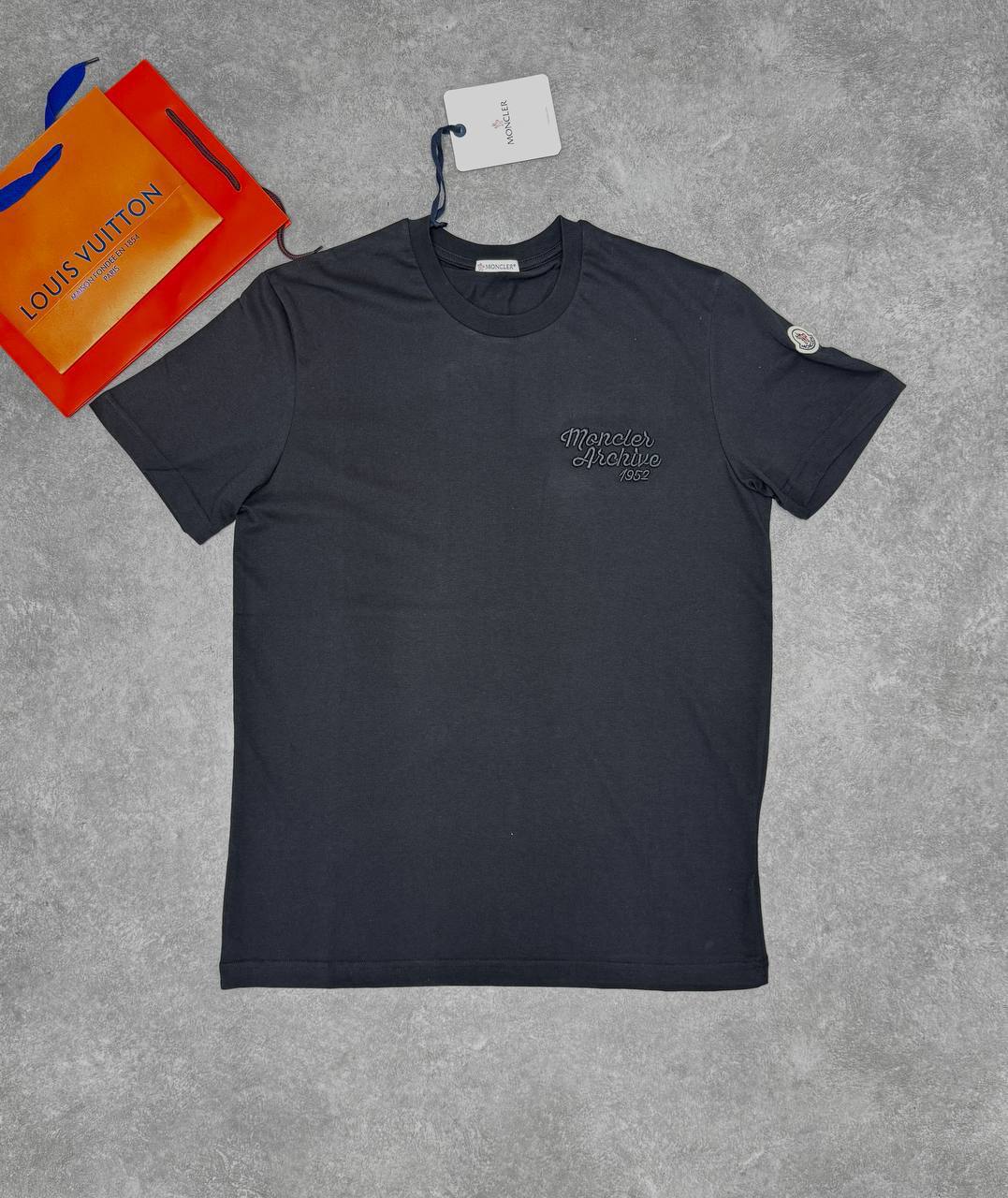 Moncler Logo-Embroidered Cotton T-shirts in 2 Colors Mens UK Reps AAA Quality