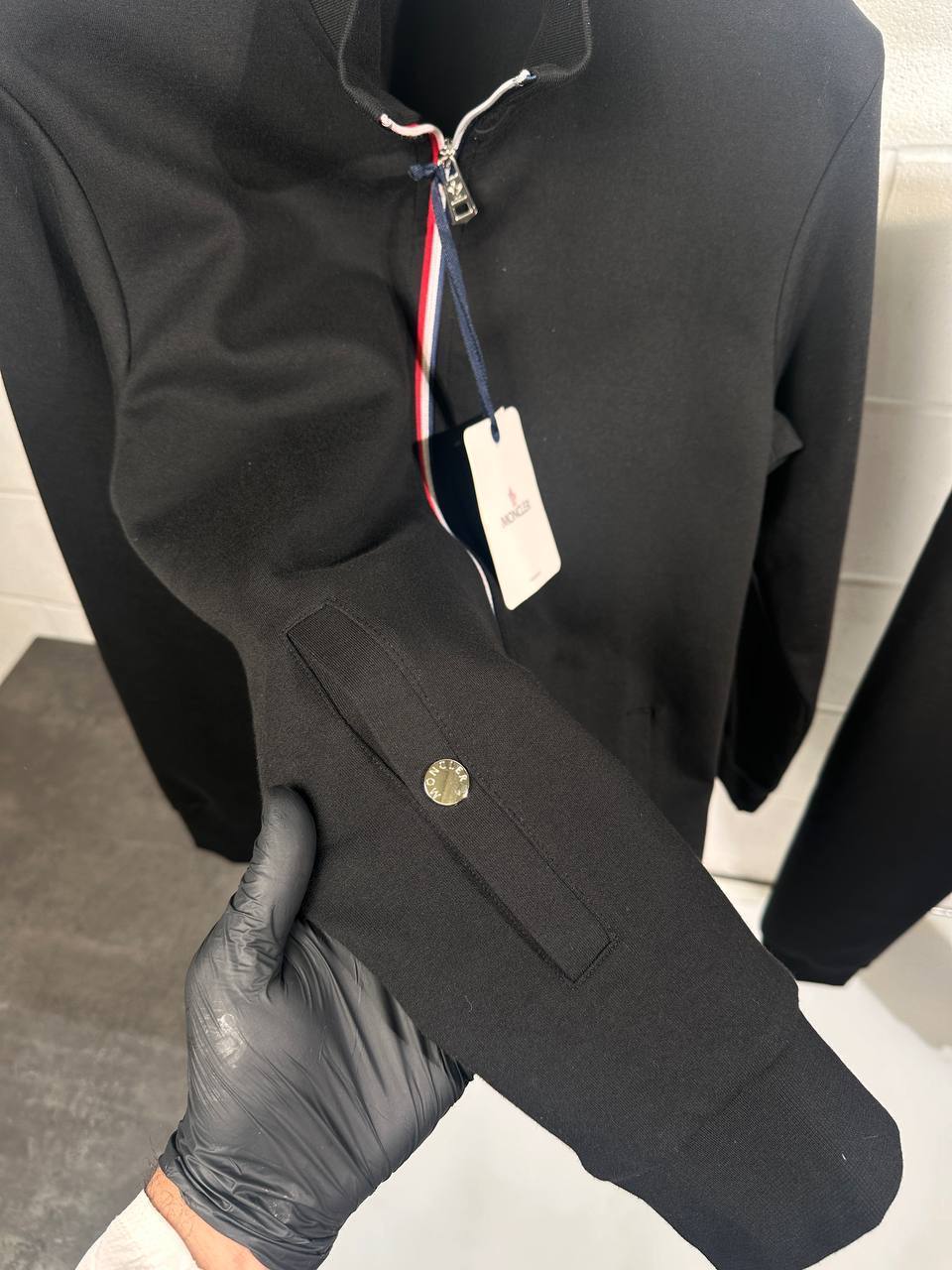 Moncler Tricolour-Trim Cotton Fashion Tracksuits Mens in 2 Colors UK Reps AAA Quality