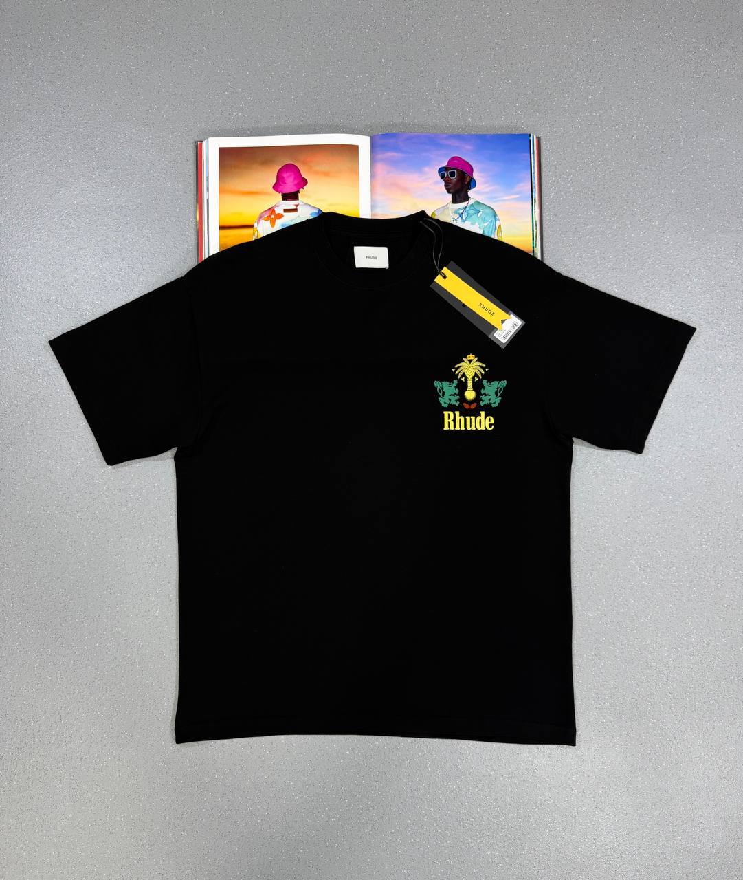 Rhude Tobacco Crew Neck Graphic Print T-shirts Mens in 2 Colors UK Reps AAA Quality