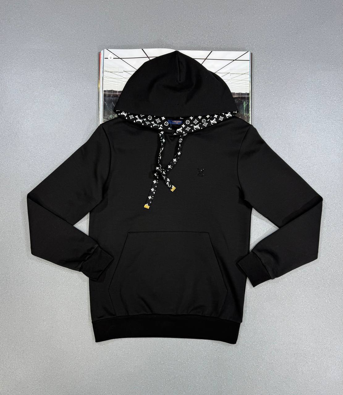 Louis Vuitton Men's Hoodie Printed Monogram Hood in Multiple Colors UK Reps AAA Quality