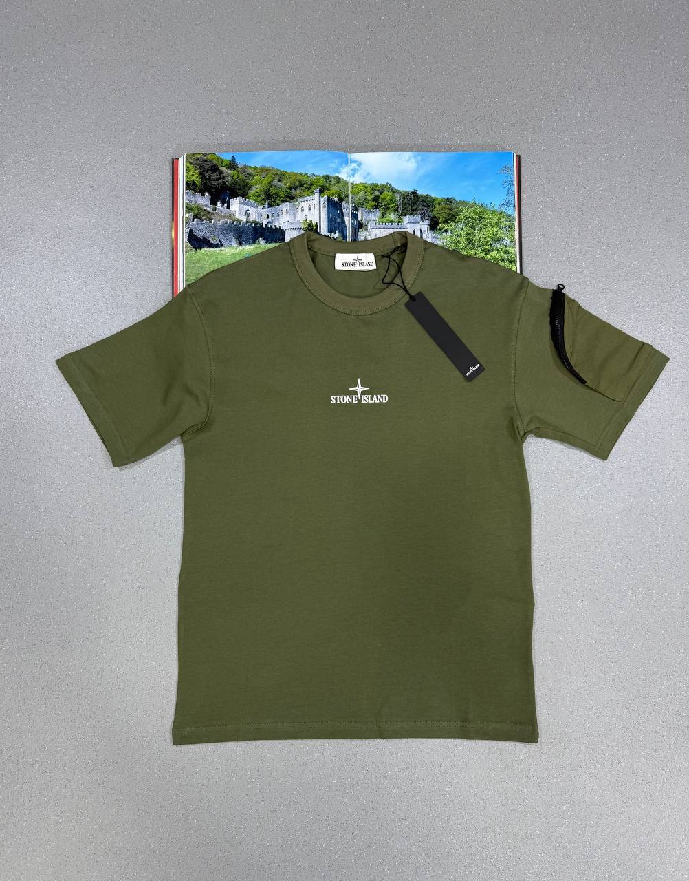 Stone Island Archivio Organic-Cotton Logo T-Shirt Mens in Multiple Colors UK Reps AAA Quality