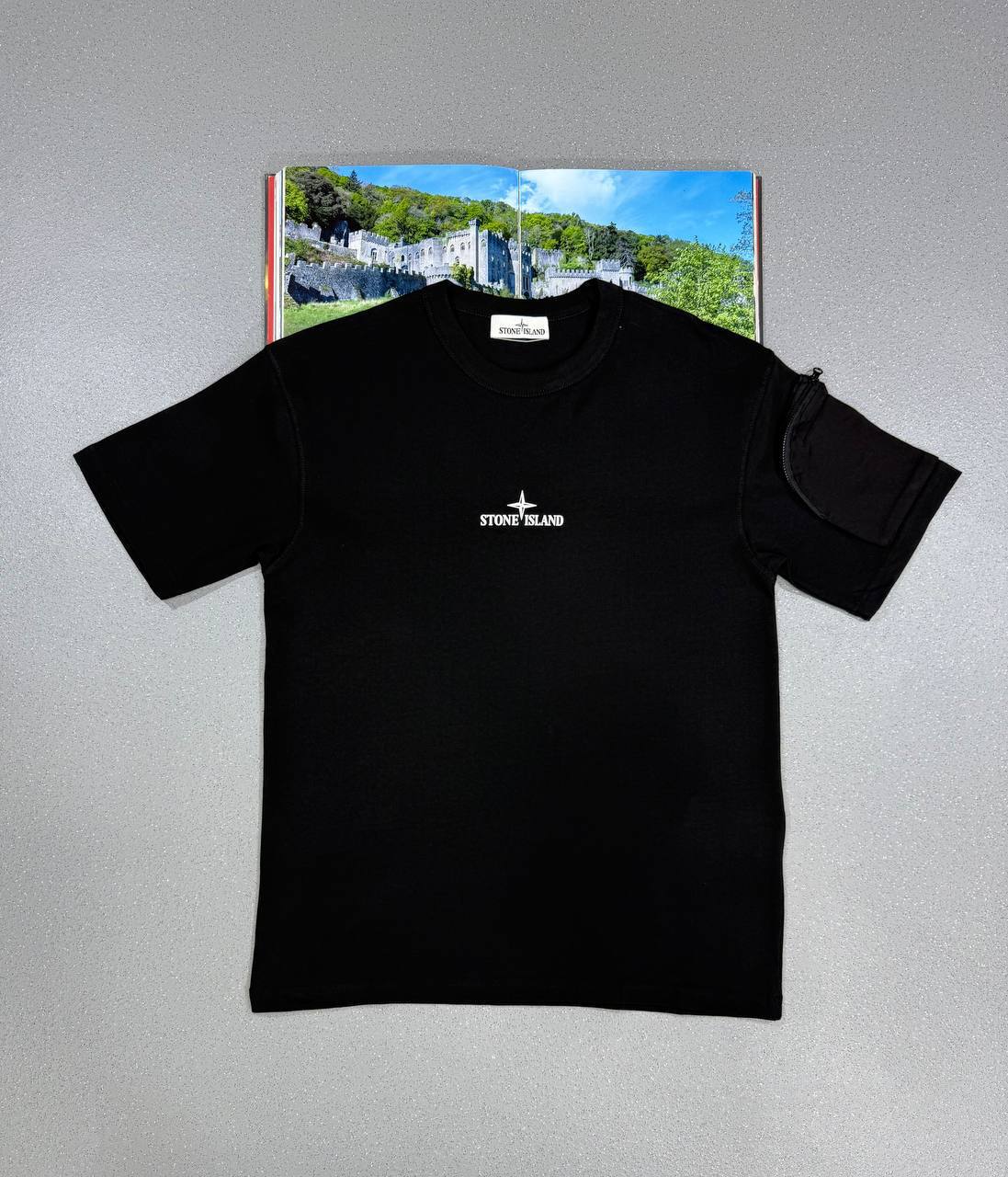 Stone Island Archivio Organic-Cotton Logo T-Shirt Mens in Multiple Colors UK Reps AAA Quality