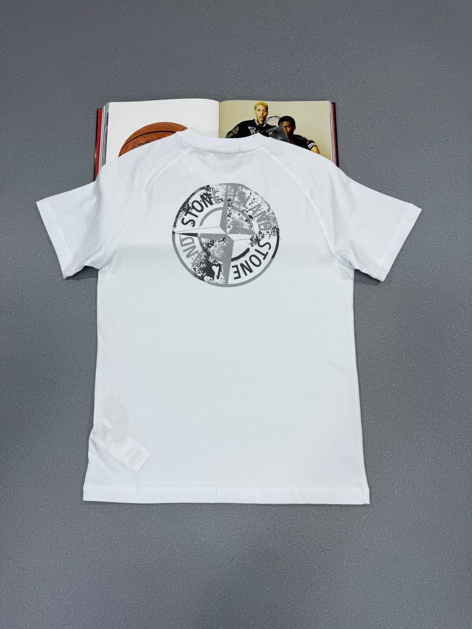 Stone Island Tee Cotton Compass-Print T-Shirts in Multiple Colors UK Reps AAA Quality
