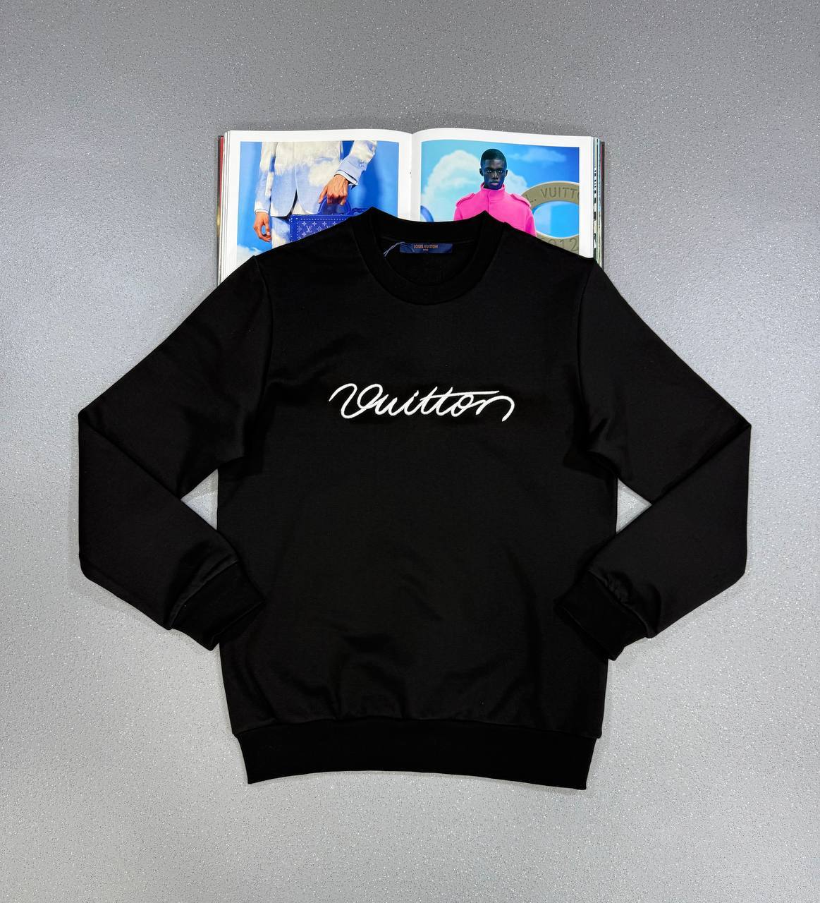 Louis Vuitton Embroidered Signature Crewneck Jumpers in Multiple Colors UK Reps AAA Quality