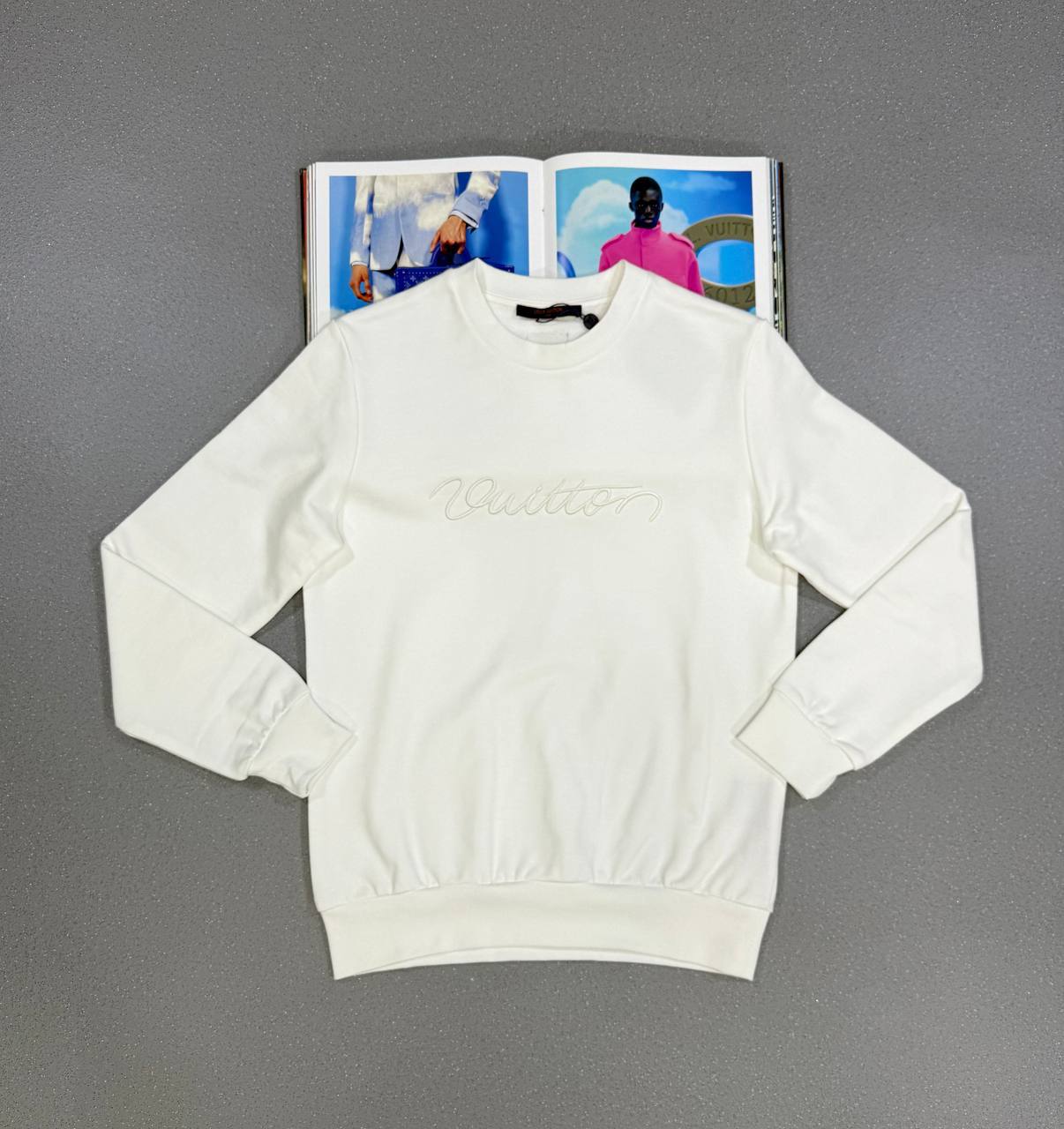 Louis Vuitton Embroidered Signature Crewneck Jumpers in Multiple Colors UK Reps AAA Quality